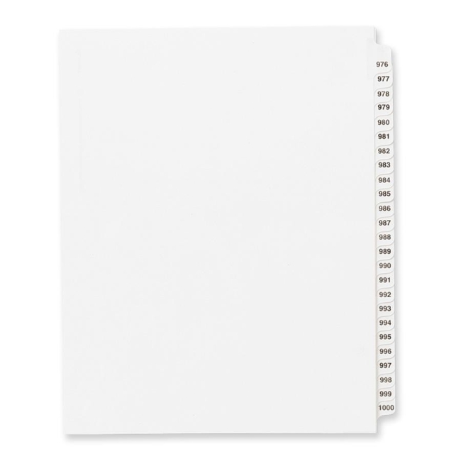 Avery Side Tab Collated Legal Index Divider 82318 AVE82318