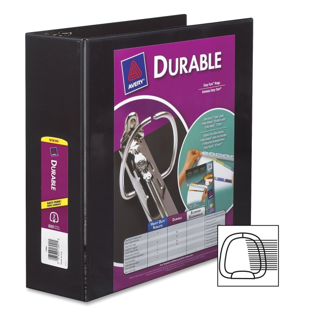 Avery Durable Reference View Ring Binder 17041 AVE17041