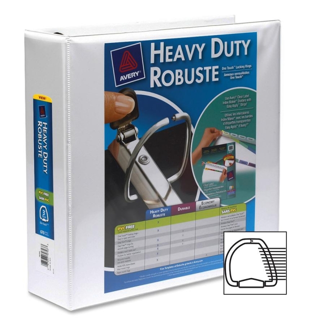 Avery EZD Heavy-Duty Reference View Binder 79793 AVE79793