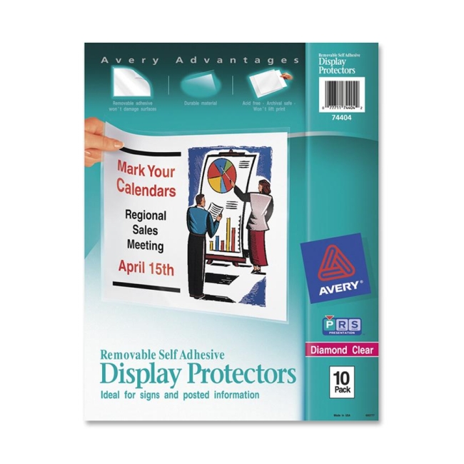 Avery Removable Self Adhesive Display Protector 74404 AVE74404