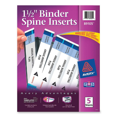 Avery Binder Spine Insert 89105 AVE89105