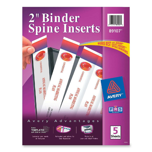 Avery Binder Spine Insert 89107 AVE89107