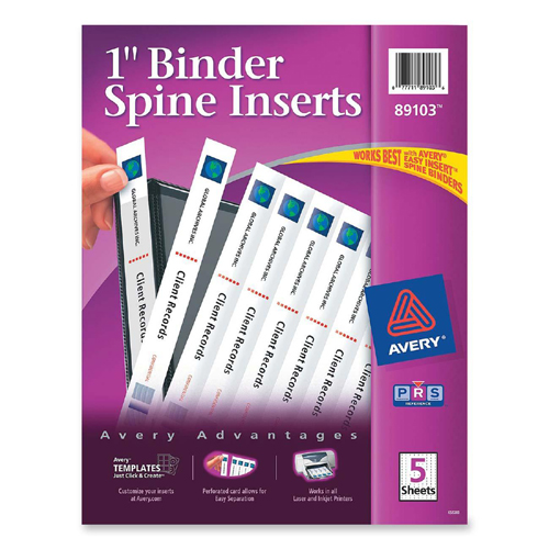 Avery Binder Spine Insert 89103 AVE89103