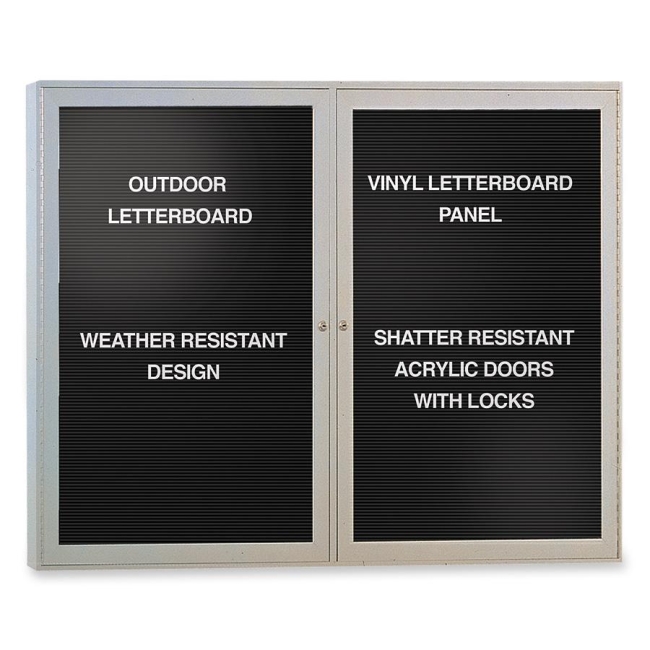 Ghent Enclosed Letterboard PA23648BXBK GHEPA23648BXBK