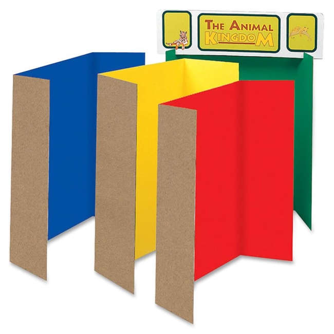 Classroom Keepers Spotlight White Headers Corrugated Presentation Board 37654 PAC37654