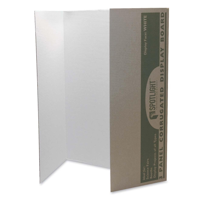 Classroom Keepers Spotlight Single-walled Tri-fold Presentation Board 3774 PAC3774