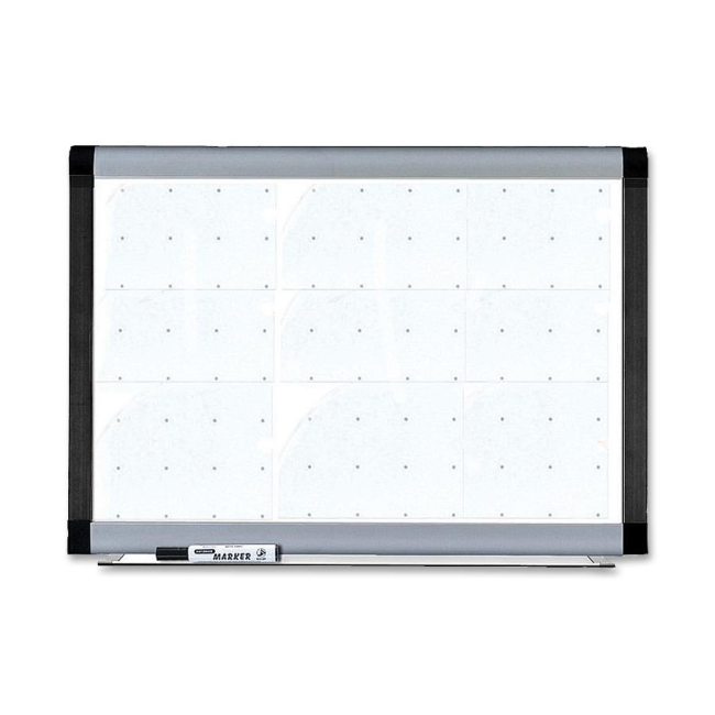 Lorell Signature Magnetic Dry Erase Board with Grid Lines 69652 LLR69652