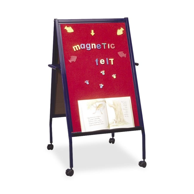 MooreCo Magnetic Red Flannel Surface Easel Double-Sided 33294 BLT33294