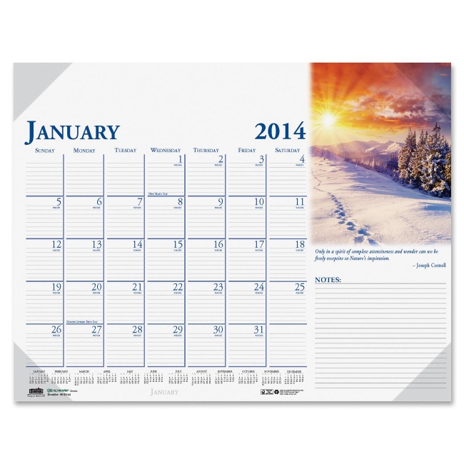 House of Doolittle Earthscapes Compact Desk Pad Calendar 0144 HOD0144