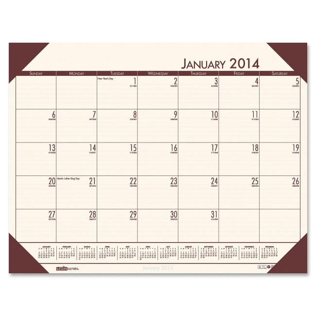 House of Doolittle Compact Calendar Desk Pad 12441 HOD12441