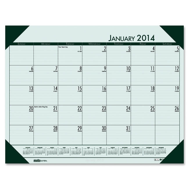 House of Doolittle Compact Calendar Desk Pad 12471 HOD12471