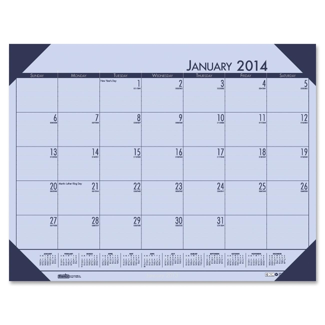 House of Doolittle Compact Calendar Desk Pad 12473 HOD12473