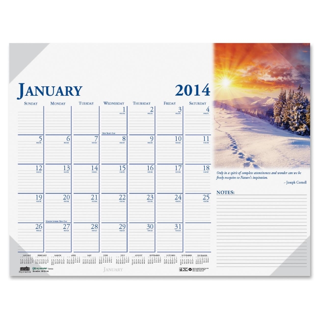 House of Doolittle Earthscapes Desk Pad Calendar 144 HOD144