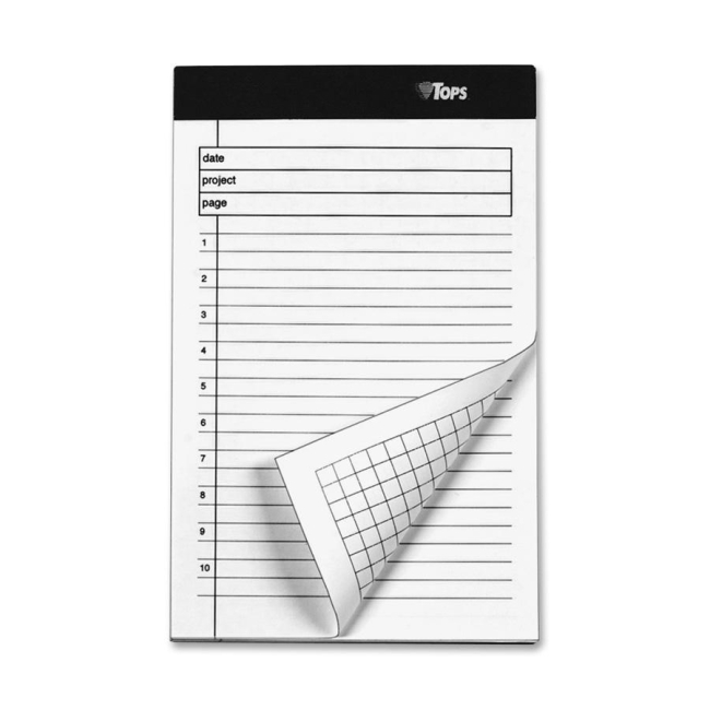 TOPS Project Planning pad with Numbered Ruled 77150 TOP77150