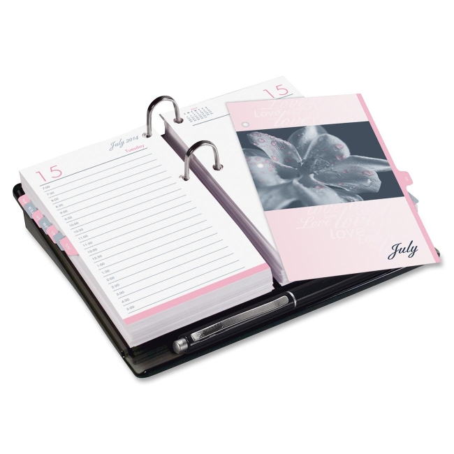 ACCO Pink Ribbon Desk Calendar Refill 11246 DTM11246