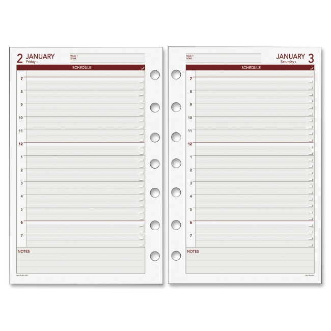 Mead Express Dated Planner Refill 061125Y DRN061125Y