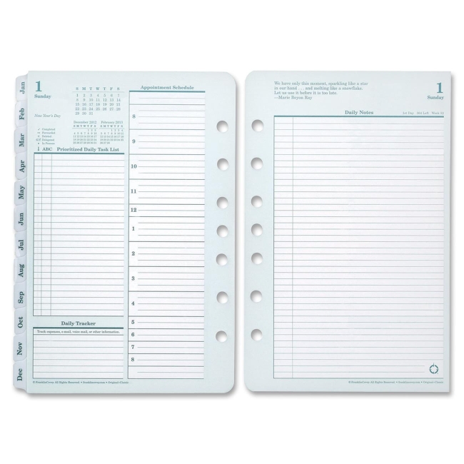 Franklin Covey Compact Planner Refill 35414 FDP35414