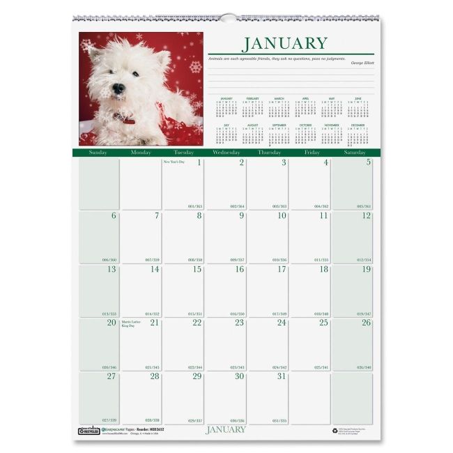 House of Doolittle Earthscapes Puppies Wall Calendar 3652 HOD3652