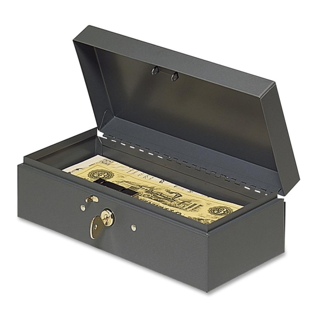 MMF Steelmaster Cash Box with Lock 2212CBGY MMF2212CBGY