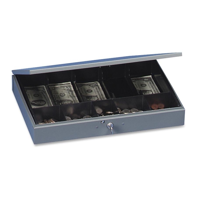 MMF Steelmaster Cash Box with Tray 2215CBTGY MMF2215CBTGY