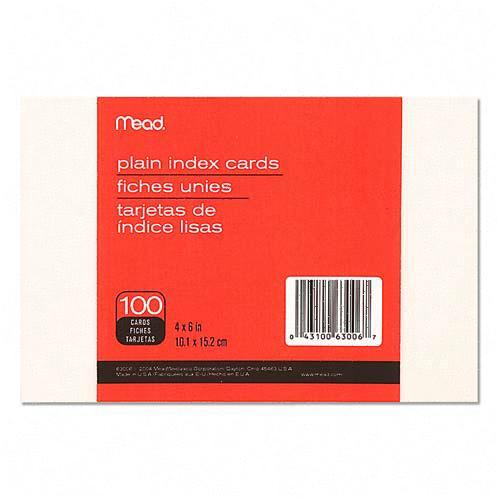 Mead Plain Index Card 63006 MEA63006