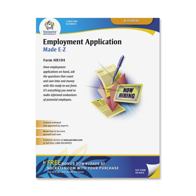 Socrates Media Employment Application Form HR104 SOMHR104
