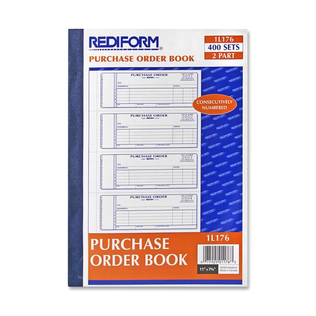 Rediform Purchase Order Form 1L176 RED1L176