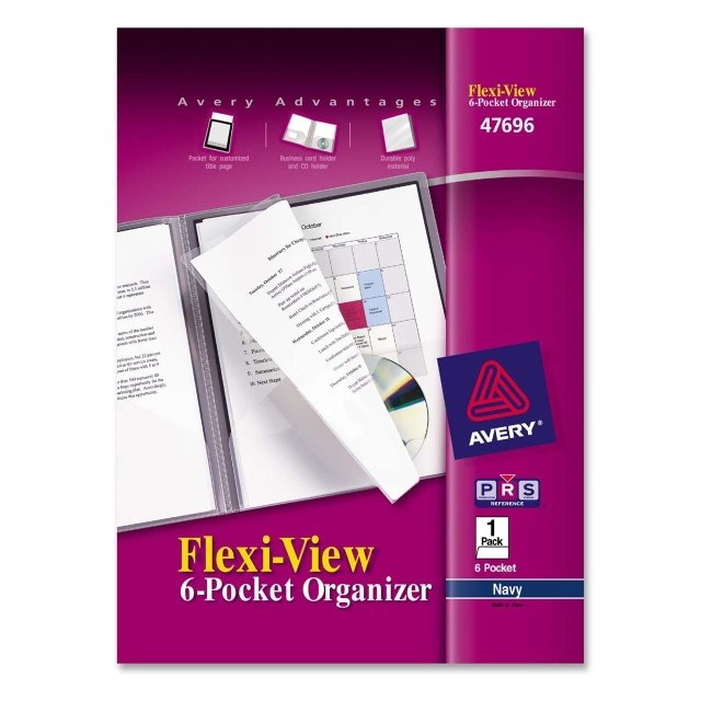 Avery Flexi-View 6-Pocket Organizer 47696 AVE47696