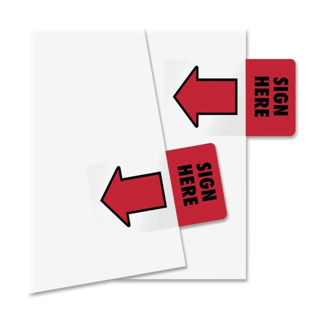 Redi-Tag Sign Here Adhesive Page Flags 76809 RTG76809