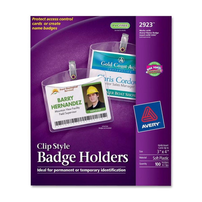 Avery Photo ID Badge Holder 2923 AVE2923