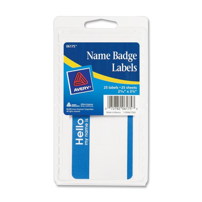 Avery Name Badge Label 06175 AVE06175