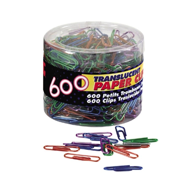 OIC Translucent Vinyl Paper Clips 97211 OIC97211