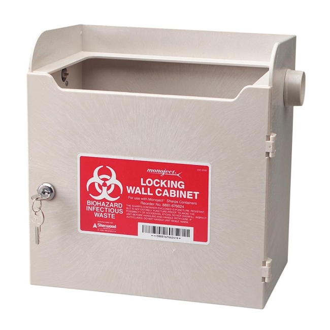 Unimed-Midwest Sharps Horizontal Entry Locking Cabinet SLWC019624 UMISLWC019624