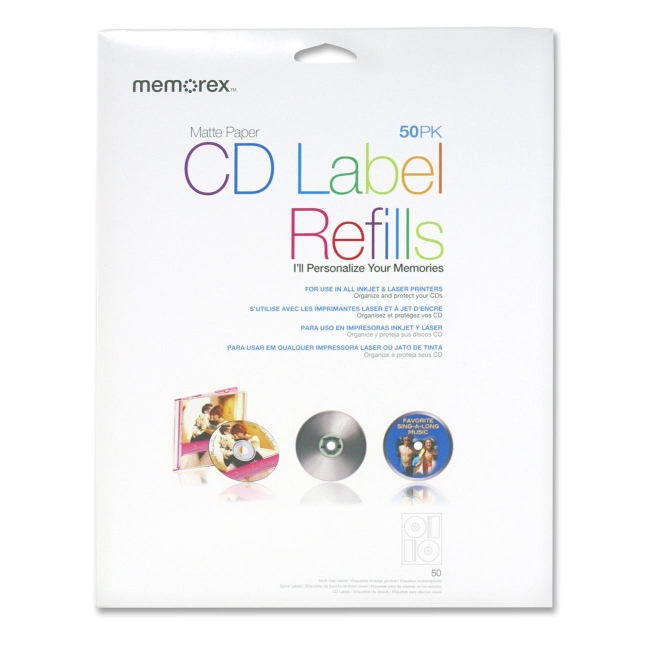 Memorex Products CD Label Refill 00412 MEM00412