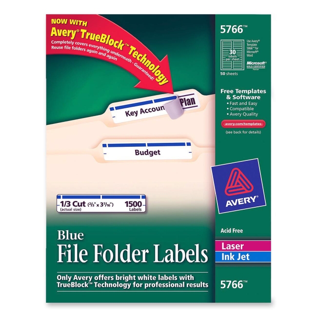 Avery Filing Label 5766 AVE5766