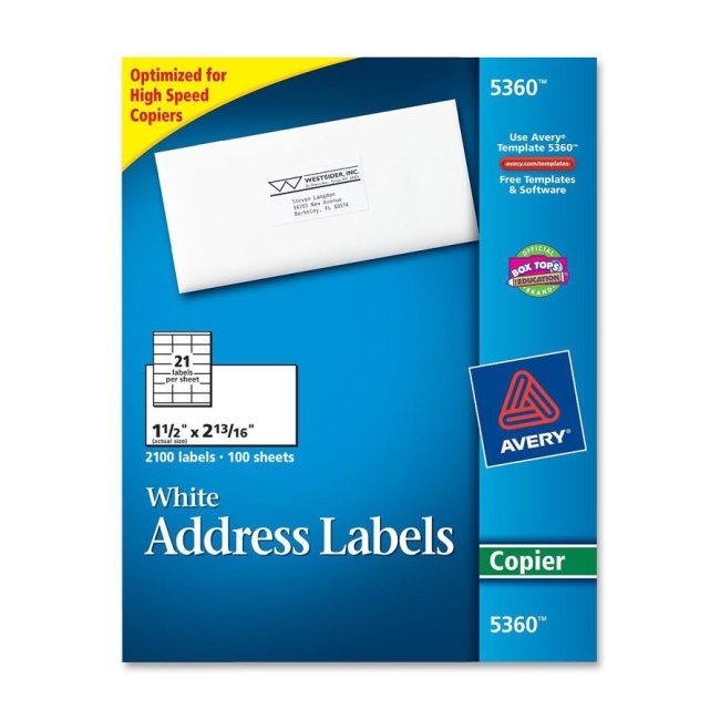 Avery Copier Mailing Label 5360 AVE5360