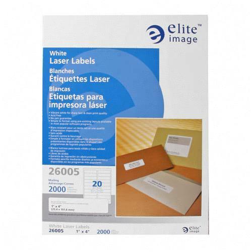 Elite Image White Mailing Laser Label 26005 ELI26005