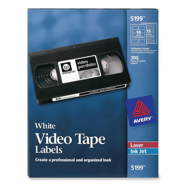 Avery Video Tape Label 5199 AVE5199