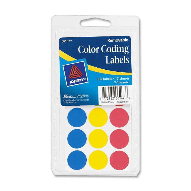 Avery Color Coding Label 06167 AVE06167