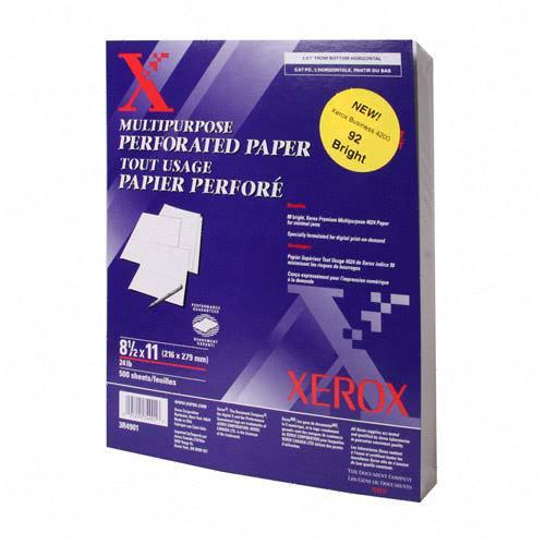 Xerox Premium Horizontal Perforated Multipurpose Paper 3R4901 XER3R4901