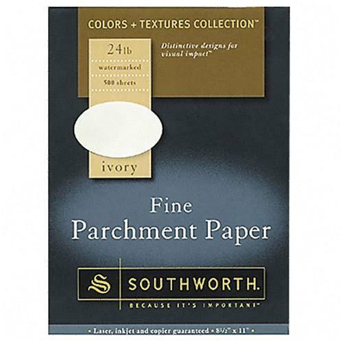 Southworth Company, Agawam, MA Fine Parchment Paper 984C SOU984C