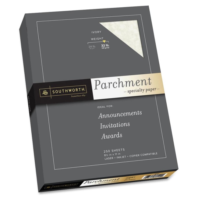 Southworth Company, Agawam, MA 32lb Parchment Specialty Paper J988C SOUJ988C