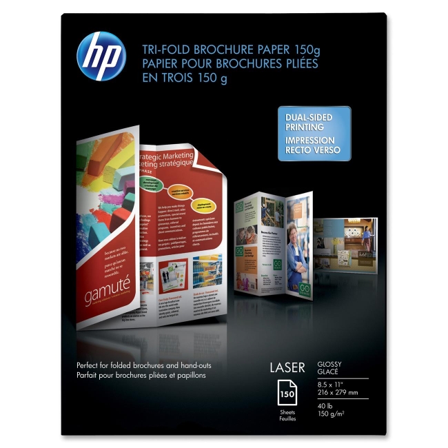 HP Tri-fold Color Laser Brochure Paper Q6612A HEWQ6612A