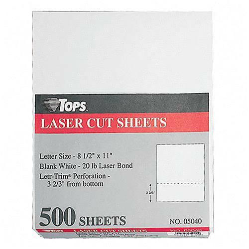 TOPS Laser Cut Sheet Paper TOP 05040 TOP05040