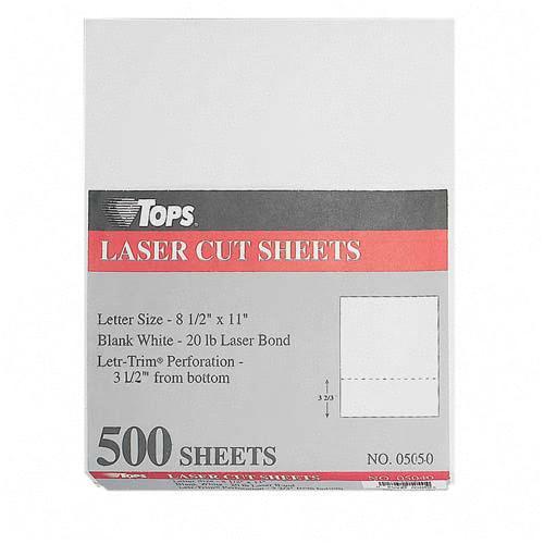 TOPS Laser Cut Sheet Paper TOP 05050 TOP05050
