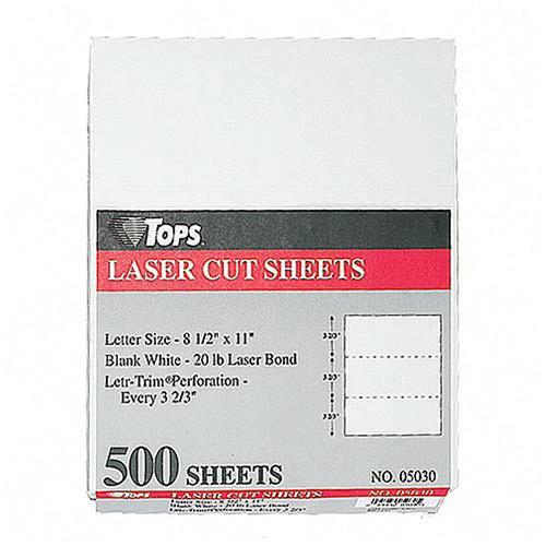 TOPS Laser Cut Sheet Paper TOP 05030 TOP05030