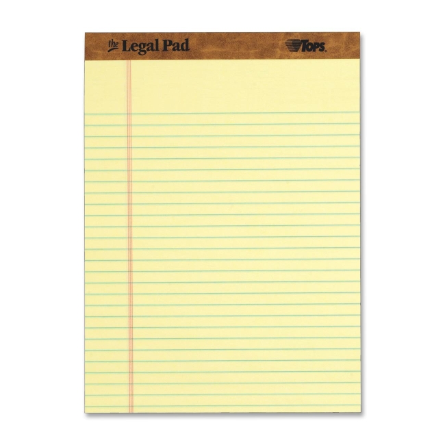 TOPS The Legal Pad Ruled Top Perforated Pad 7532 TOP7532