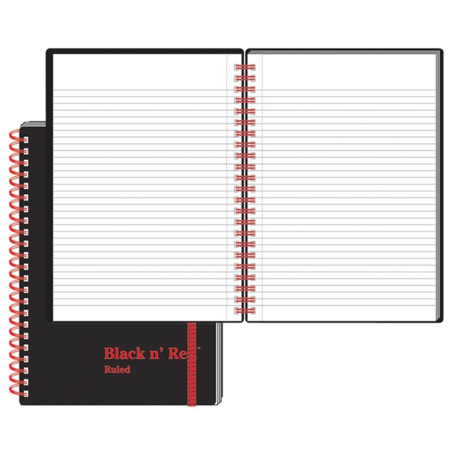 Black n' Red Perforated Notebook John Dickinson C67009 JDKC67009