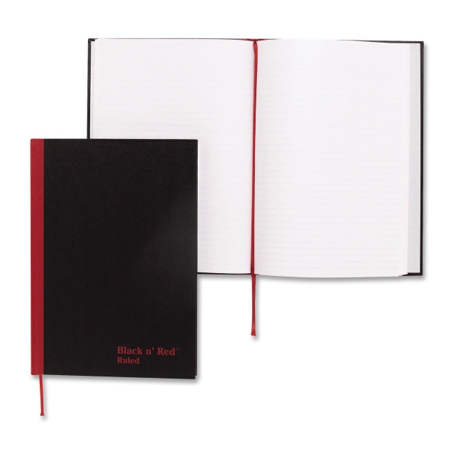 John Dickinson Stationery Limited Black n' Red Casebound Notebook D66174 JDKD66174