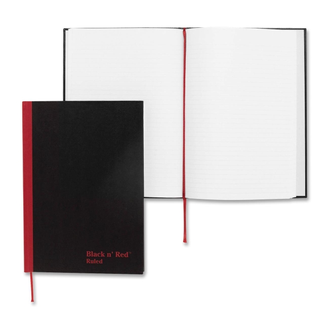 John Dickinson Stationery Limited Black n' Red Recycled Casebound Notebook E66857 JDKE66857
